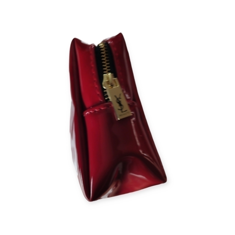 Yves Saint Laurent Red Cosmetic Bag Gold Zipper GWP - Picture 6 of 14